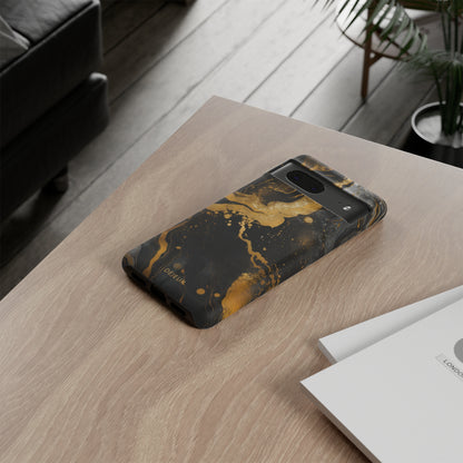 Gold & Black Marble - Google Pixel Tough Case