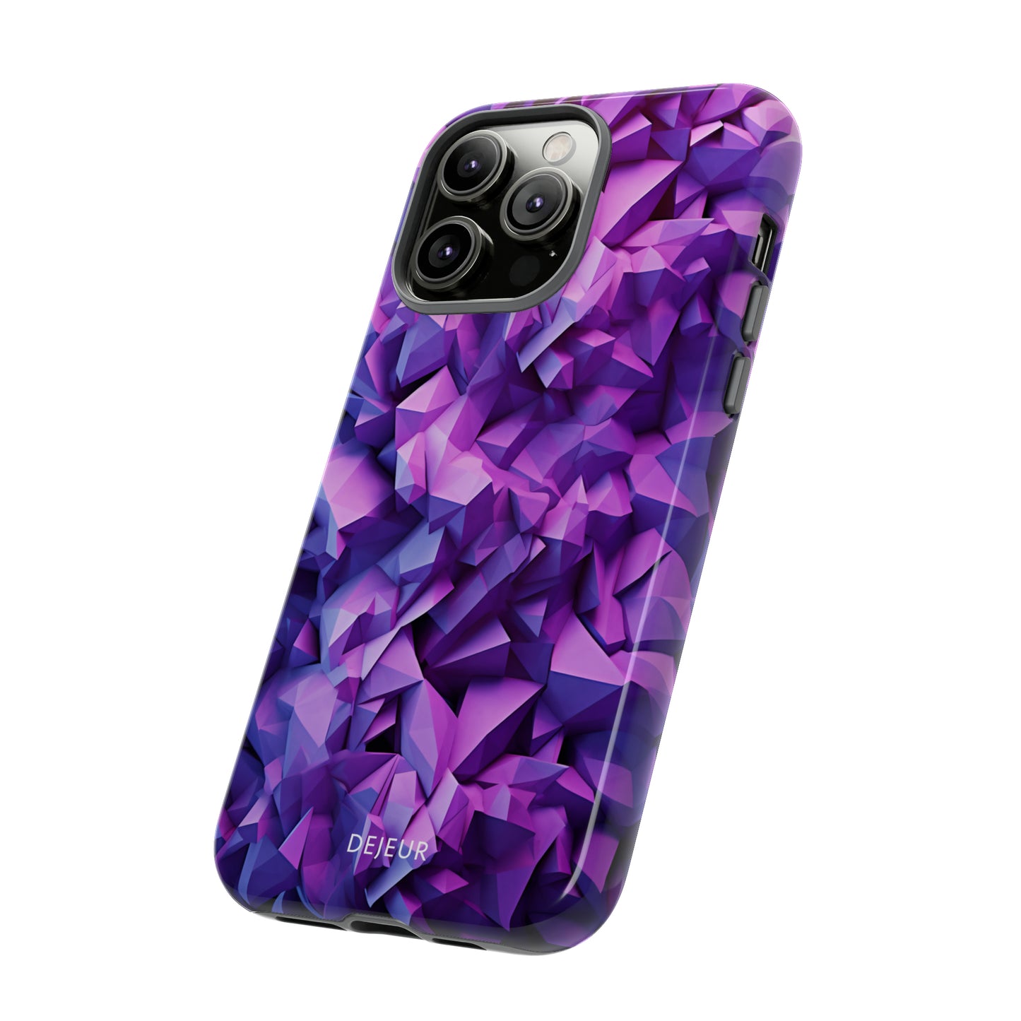 3D Purple Pattern - iPhone Tough Case