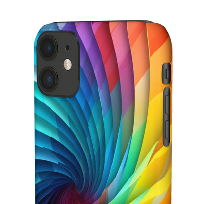 Rainbow Spiral - iPhone Snap Case