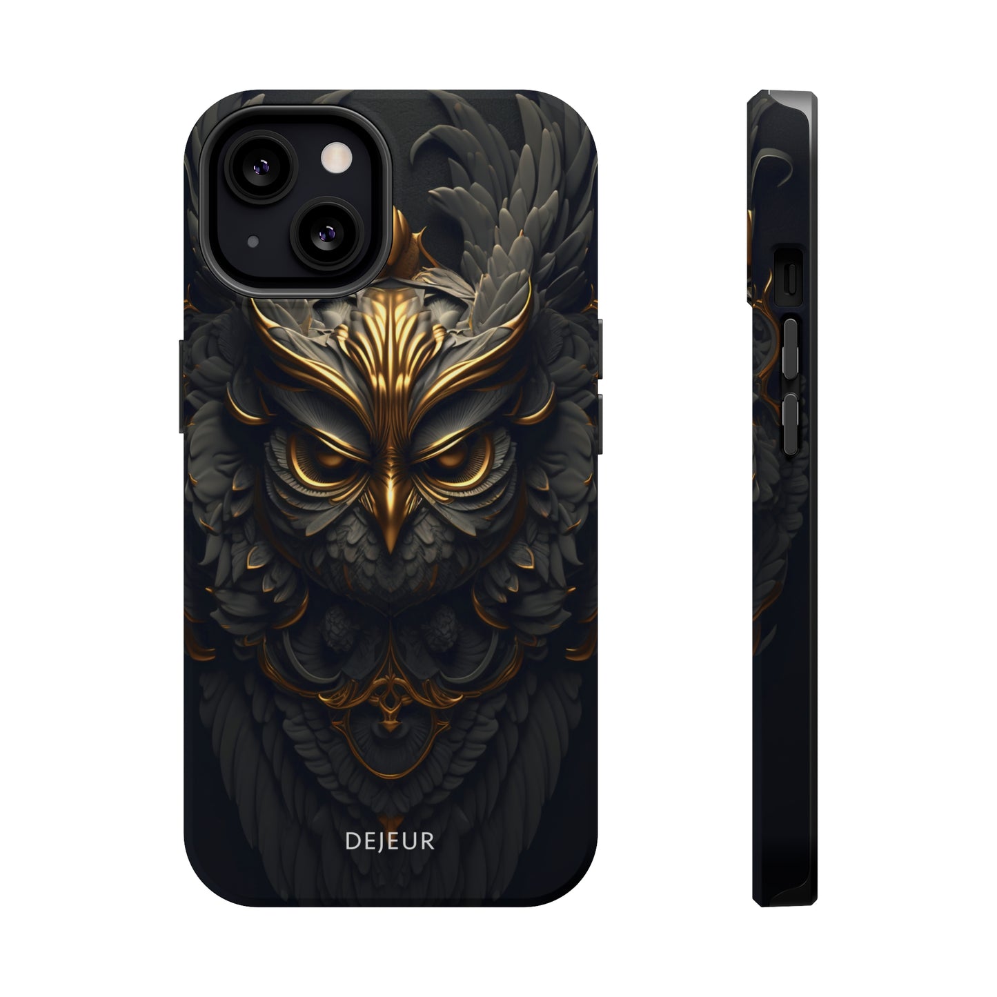 Golden Dark Owl - iPhone MagSafe Tough Case