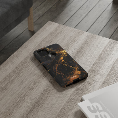 Dark Gold Amber Marble - Google Pixel Tough Case