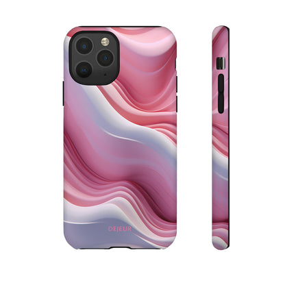 Pink Cream Waves - iPhone Tough Case