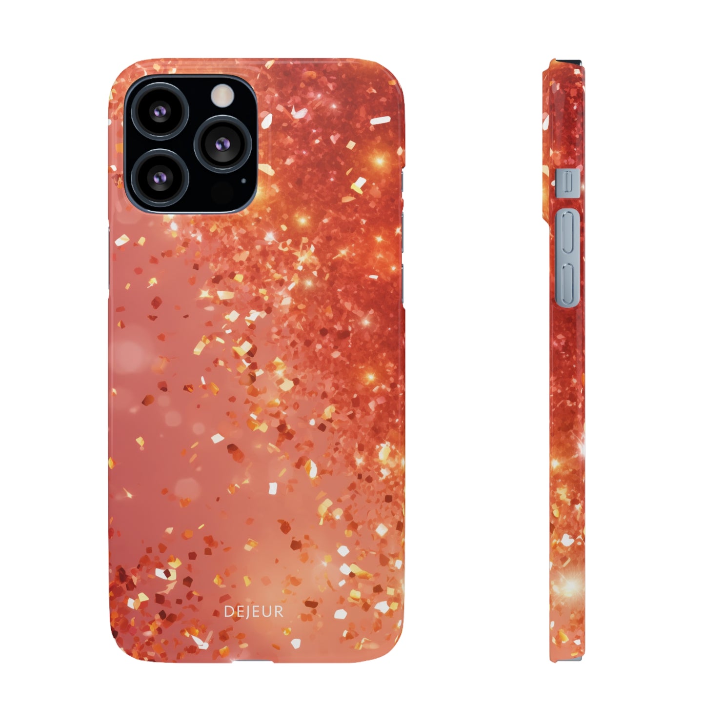 Rose Confetti Glitter - iPhone Snap Case