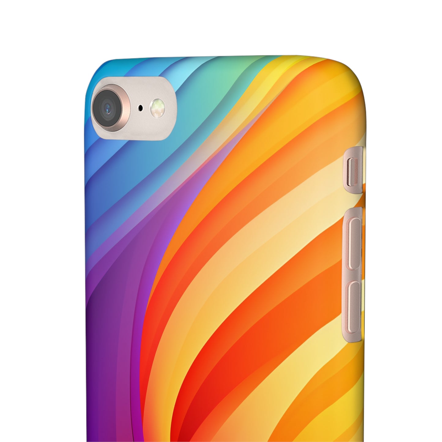 Rainbow Waves - iPhone Snap Case