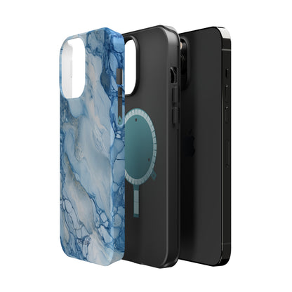 Sky Blue Marble - iPhone MagSafe Tough Case