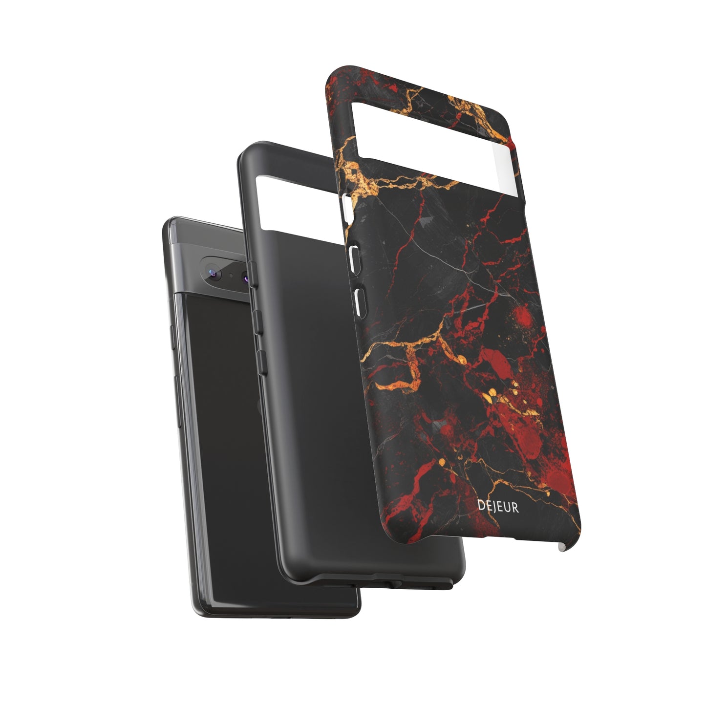 Dark Crimson Marble - Google Pixel Tough Case