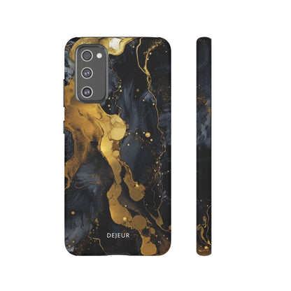 Metallic Gold Dark Marble - Samsung Galaxy Tough Case