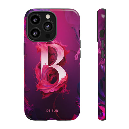 B Pink Splash - iPhone Tough Case