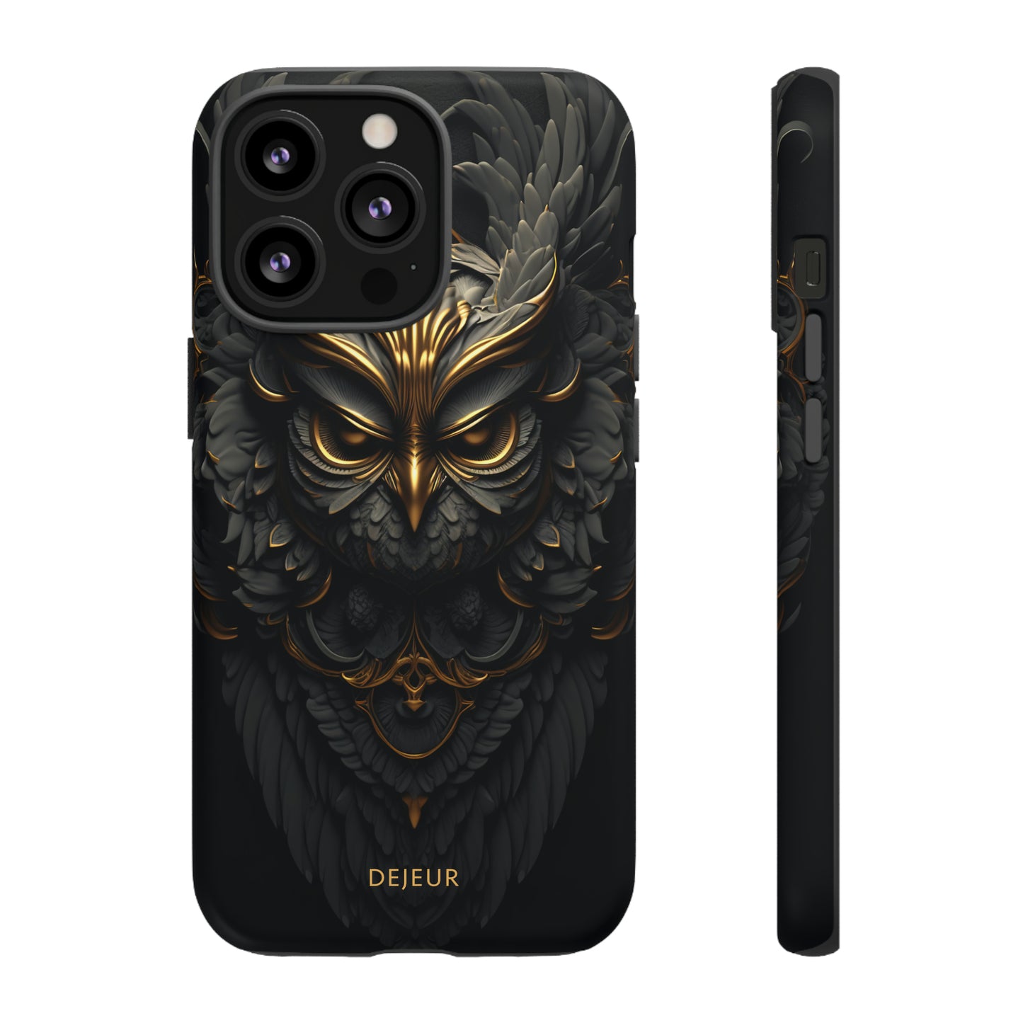 Golden Dark Owl - iPhone Tough Case