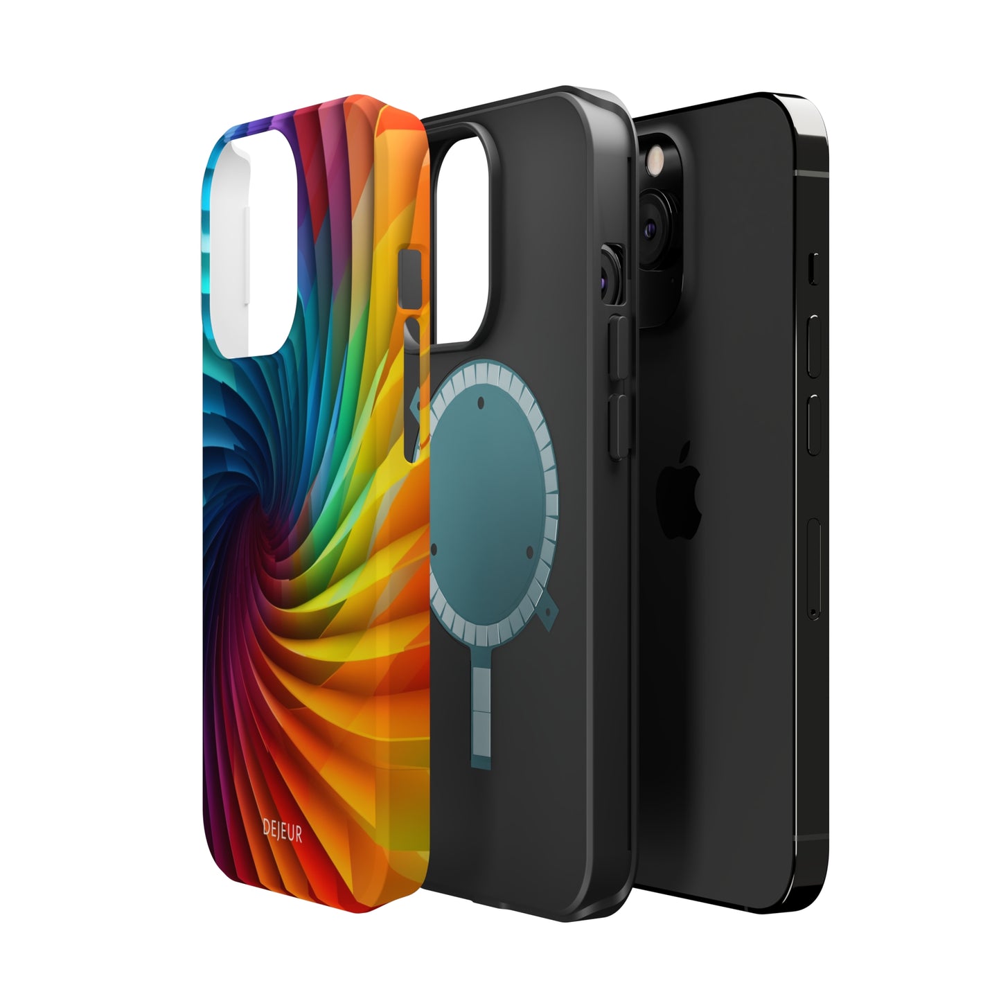 Rainbow Spiral - iPhone MagSafe Tough Case