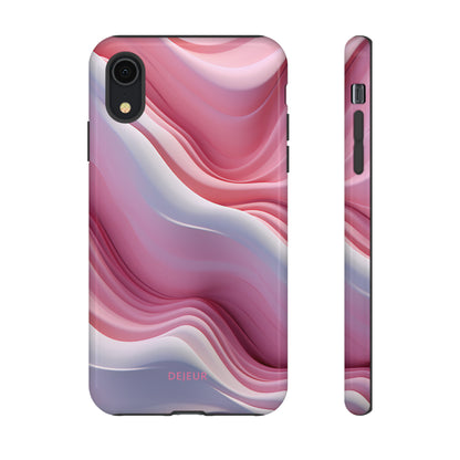 Pink Cream Waves - iPhone Tough Case