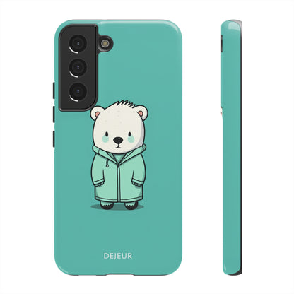 Aqua Coat Bear - Samsung Galaxy Tough Case