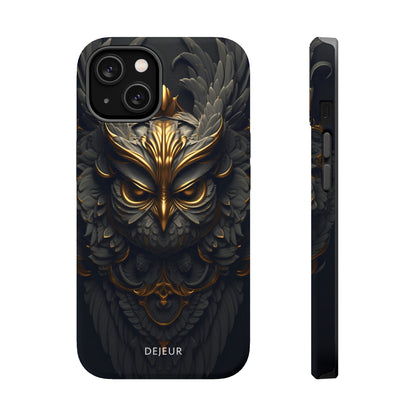 Golden Dark Owl - iPhone MagSafe Tough Case