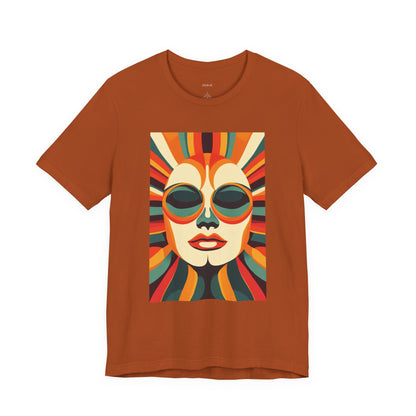 Vintage Retro Radiant Sunbeam Face - Women's T-Shirt