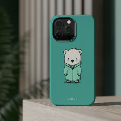 Aqua Coat Bear - iPhone MagSafe Tough Case