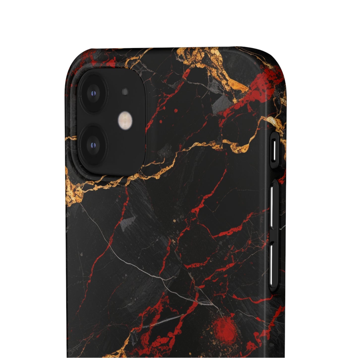 Dark Crimson Marble - iPhone Snap Case