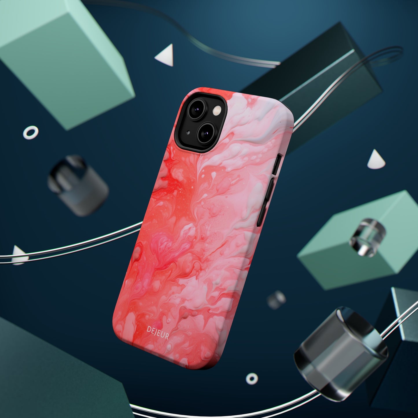 Rose Pink Marble - iPhone MagSafe Tough Case