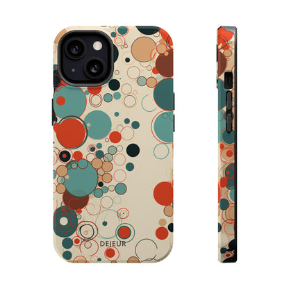 Pastel Line Circles - iPhone MagSafe Tough Case