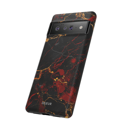 Dark Crimson Marble - Google Pixel Tough Case