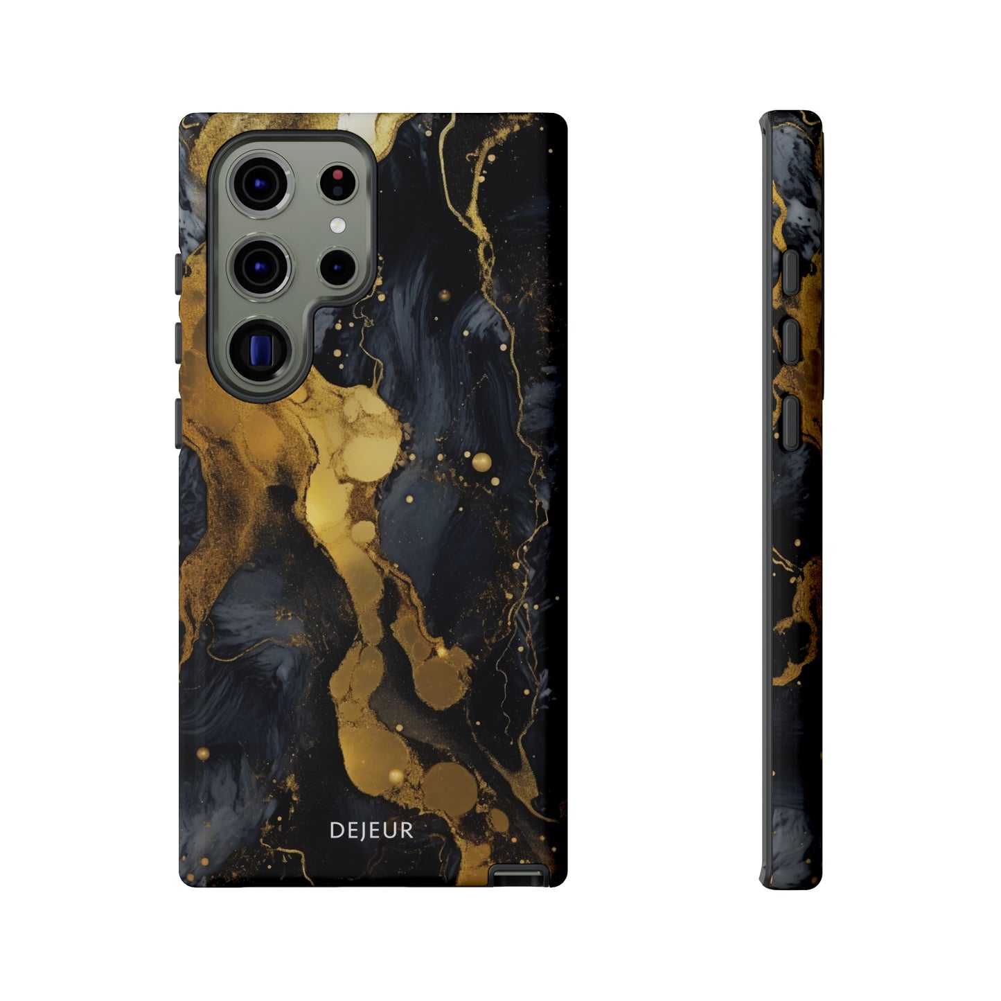 Metallic Gold Dark Marble - Samsung Galaxy Tough Case