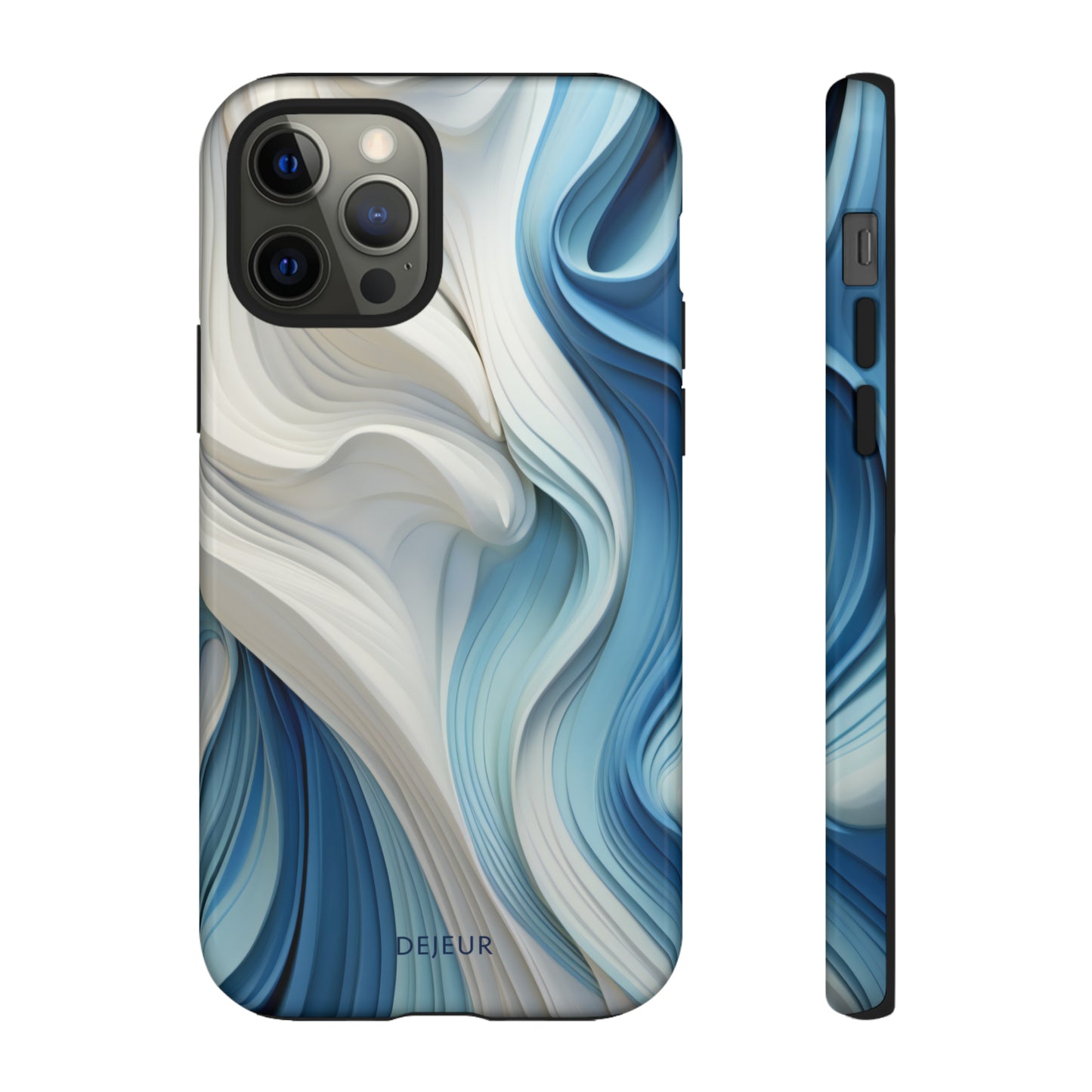 Blue Cream Ripple - iPhone Tough Case