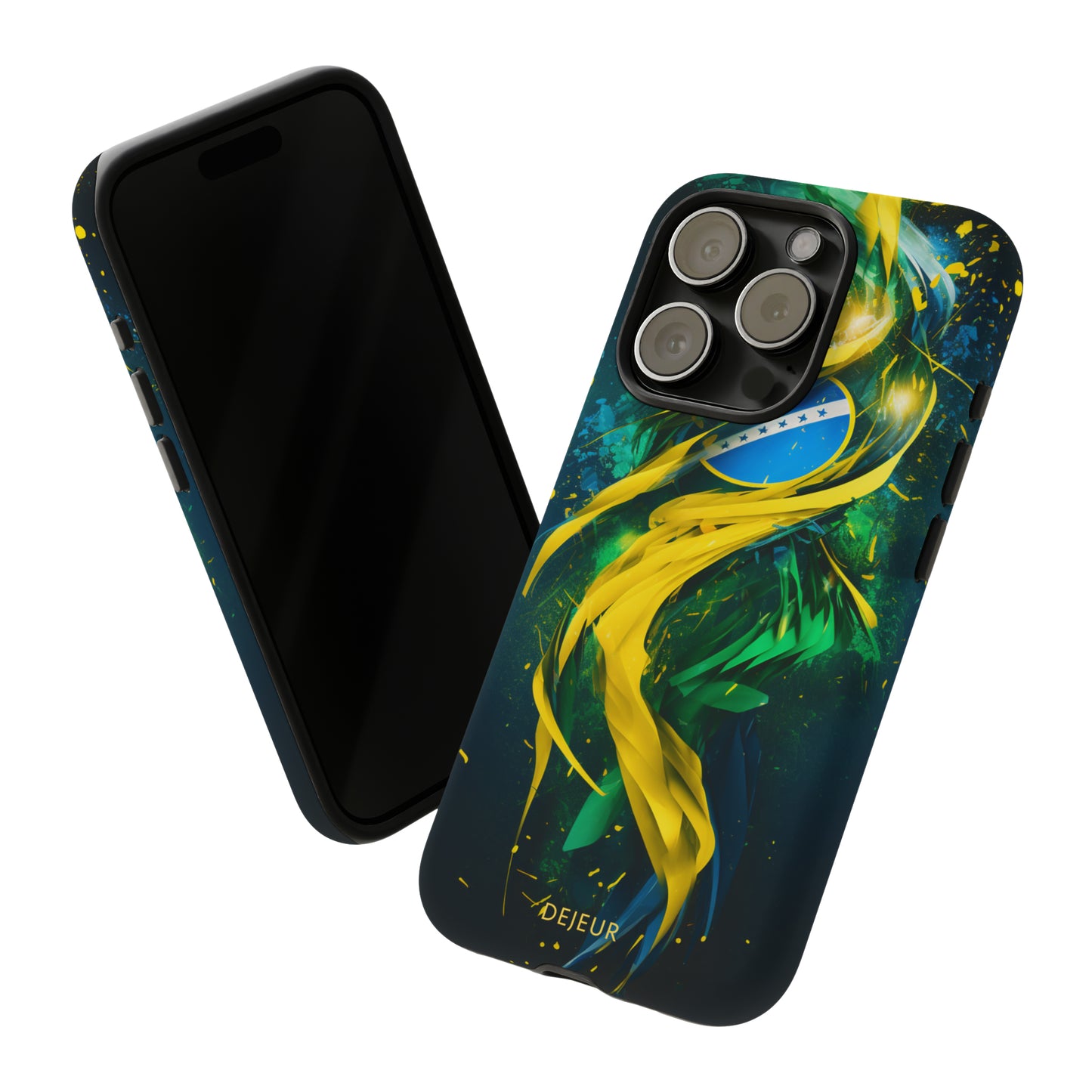 Brazil Splatter Design - iPhone Tough Case