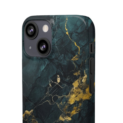 Gold Shadow Marble - iPhone Snap Case