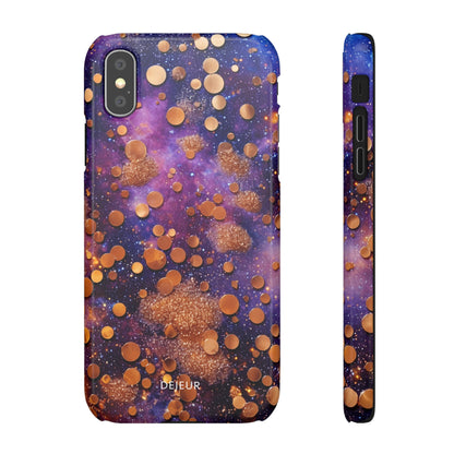 Cosmic Glitter Circles - iPhone Snap Case