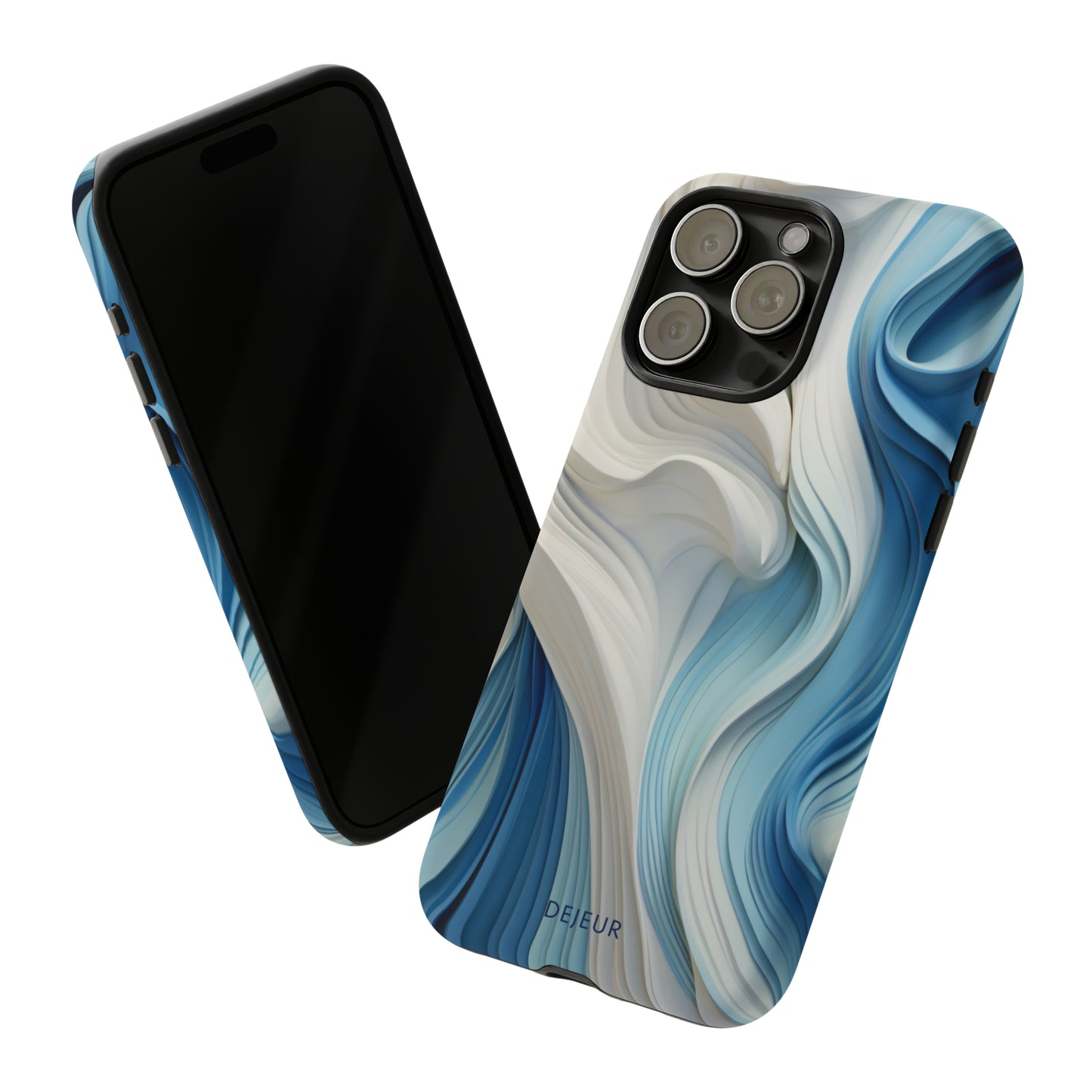 Blue Cream Ripple - iPhone Tough Case