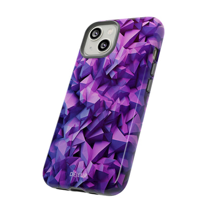 3D Purple Pattern - iPhone Tough Case