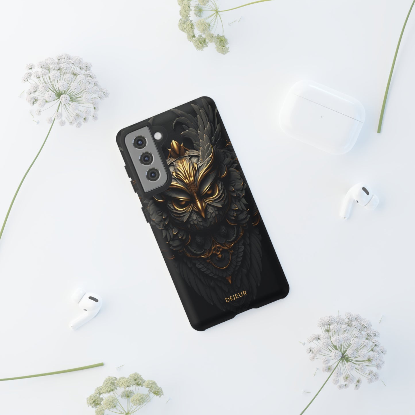 Golden Dark Owl - Samsung Galaxy Tough Case