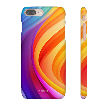 Rainbow Waves - iPhone Snap Case