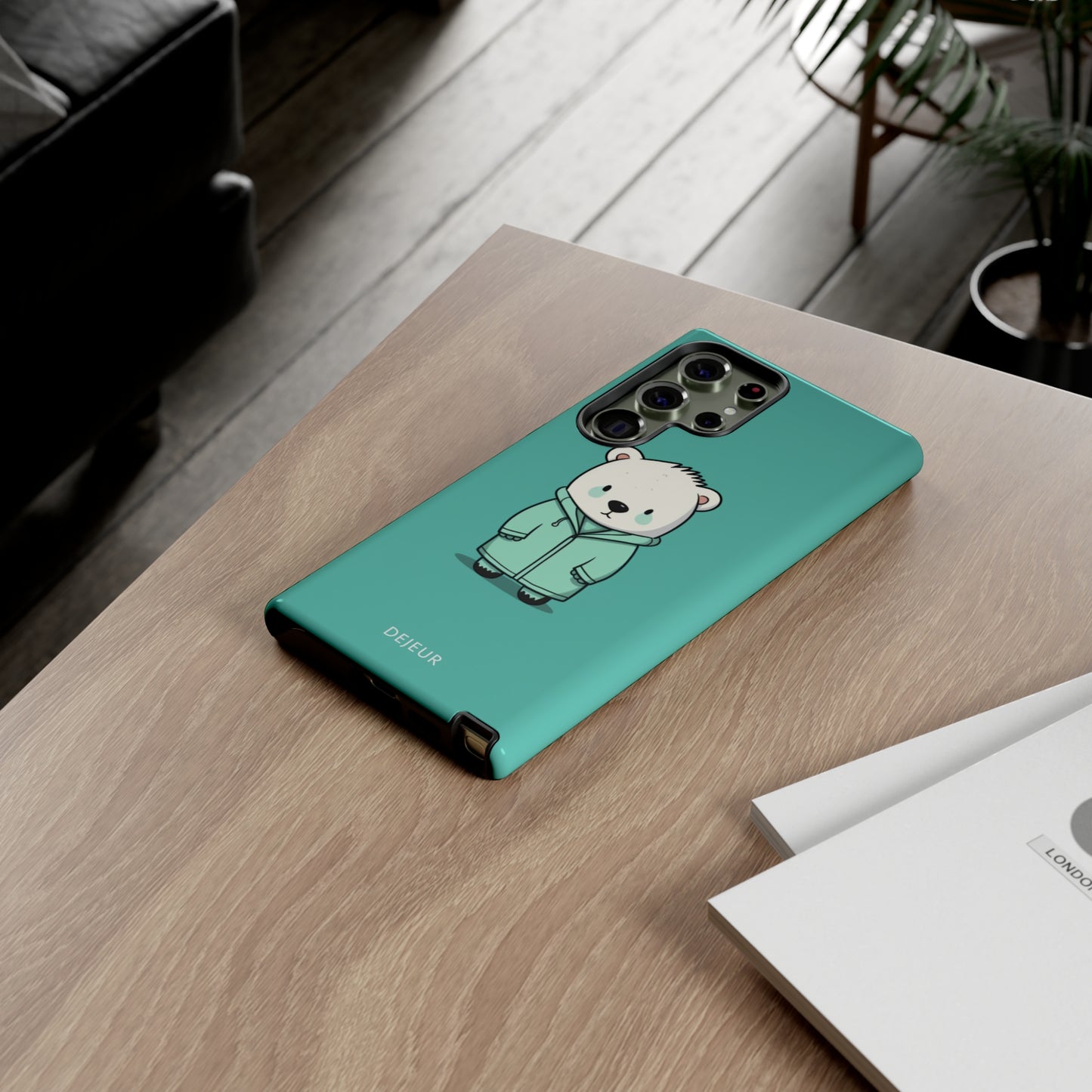 Aqua Coat Bear - Samsung Galaxy Tough Case