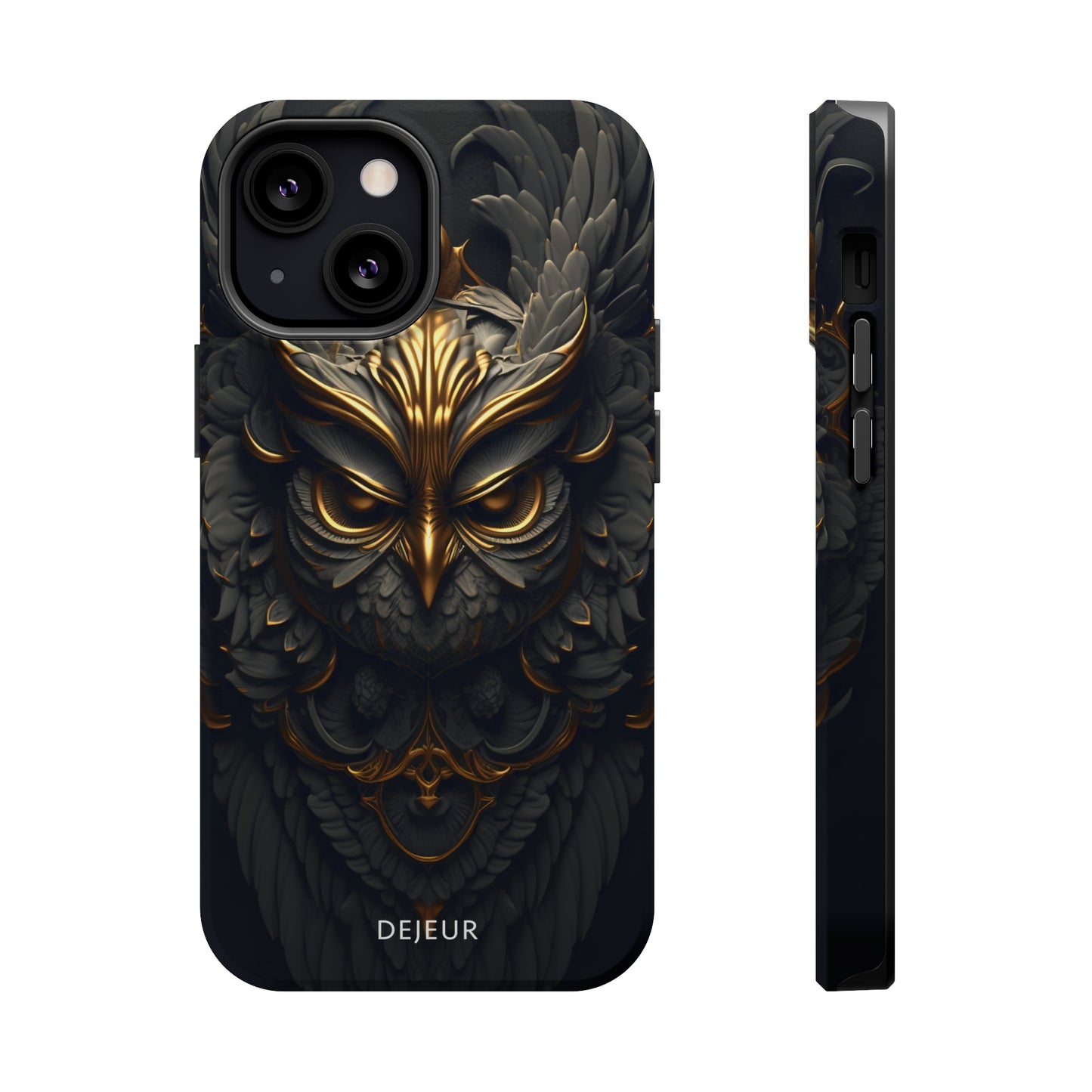 Golden Dark Owl - iPhone MagSafe Tough Case