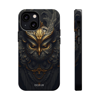 Golden Dark Owl - iPhone MagSafe Tough Case