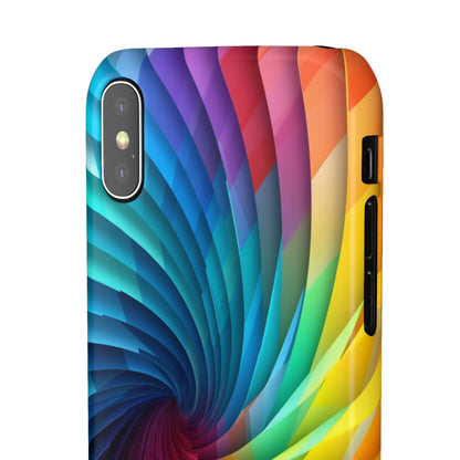 Rainbow Spiral - iPhone Snap Case