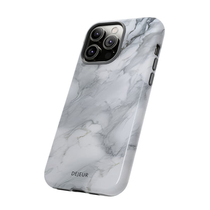 Platinum Silver Marble - iPhone Tough Case