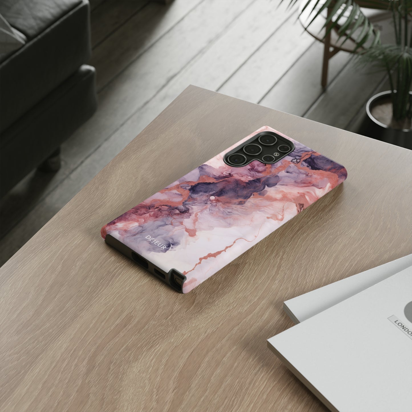 Royal Purple Marble - Samsung Galaxy Tough Case