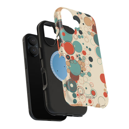 Pastel Line Circles - iPhone MagSafe Tough Case