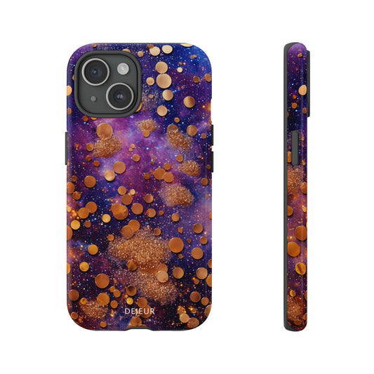 Cosmic Glitter Circles - iPhone Tough Case