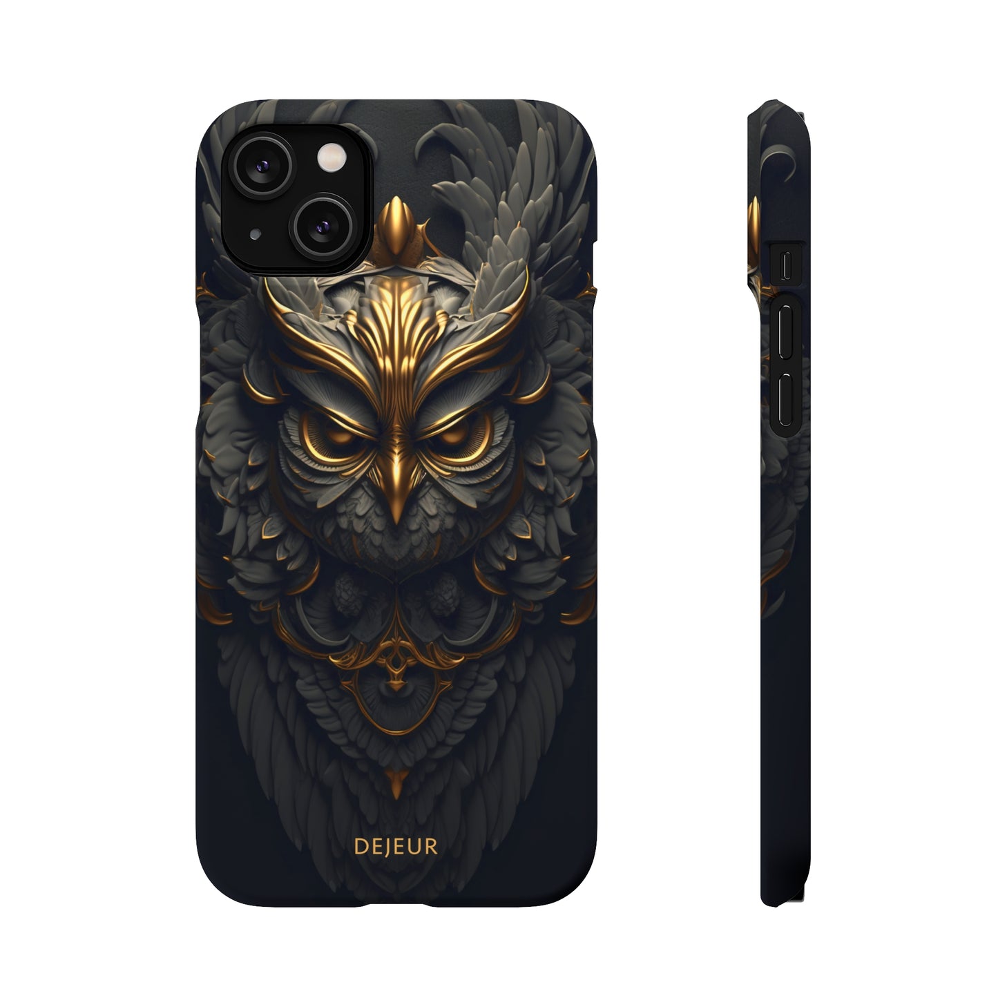 Golden Dark Owl - iPhone Snap Case