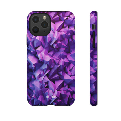 3D Purple Pattern - iPhone Tough Case