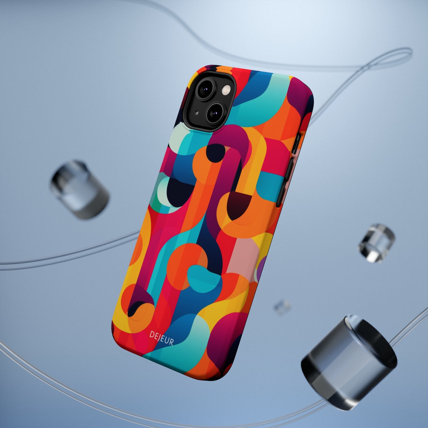 Curved Abstract Shapes - iPhone MagSafe Tough Case