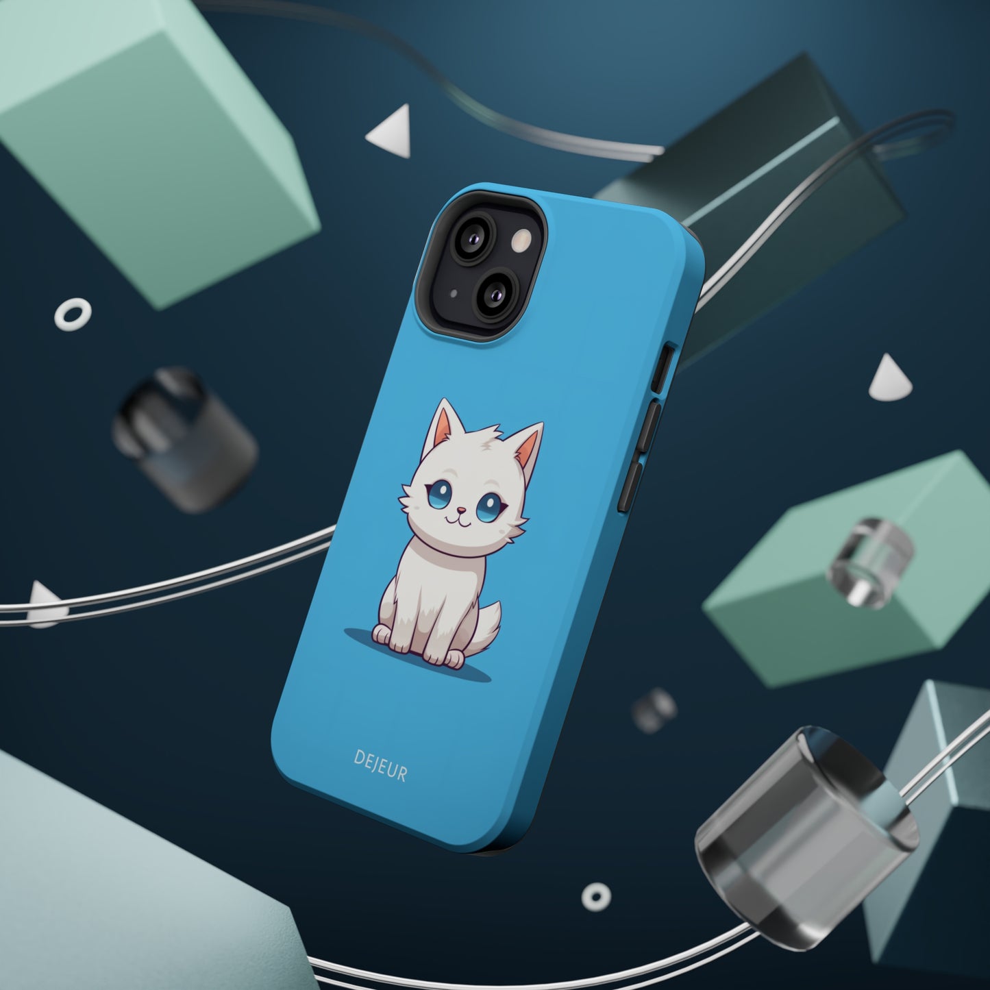 Little Blue Eyed Cat - iPhone MagSafe Tough Case