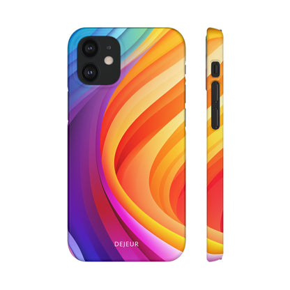 Rainbow Waves - iPhone Snap Case