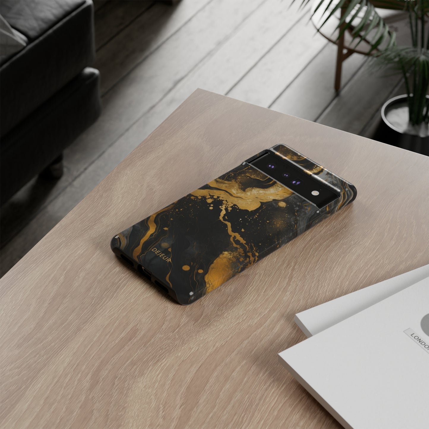 Gold & Black Marble - Google Pixel Tough Case