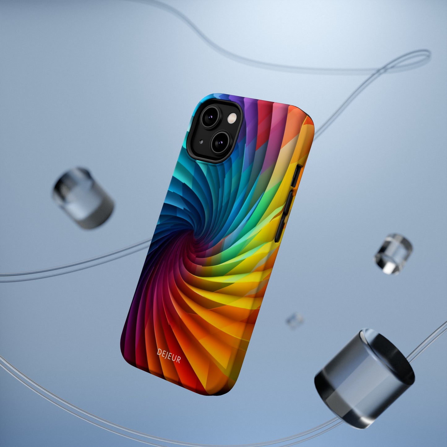 Rainbow Spiral - iPhone MagSafe Tough Case