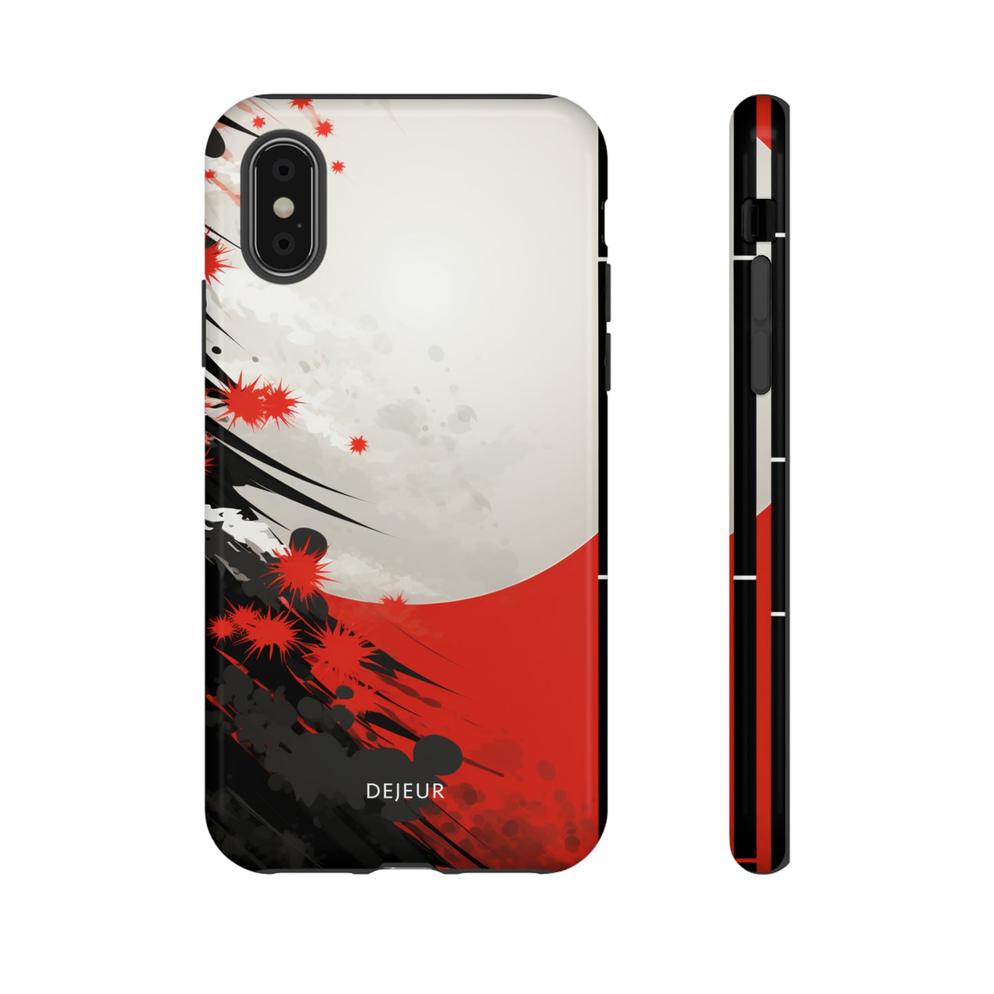 Japanese Abstract Splatter - iPhone Tough Case