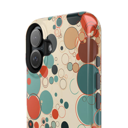 Pastel Line Circles - iPhone MagSafe Tough Case