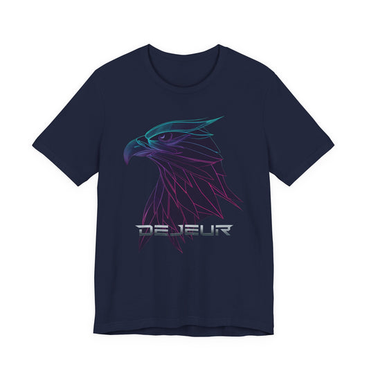 Neon Eagle Geometric Line Art - T-Shirt